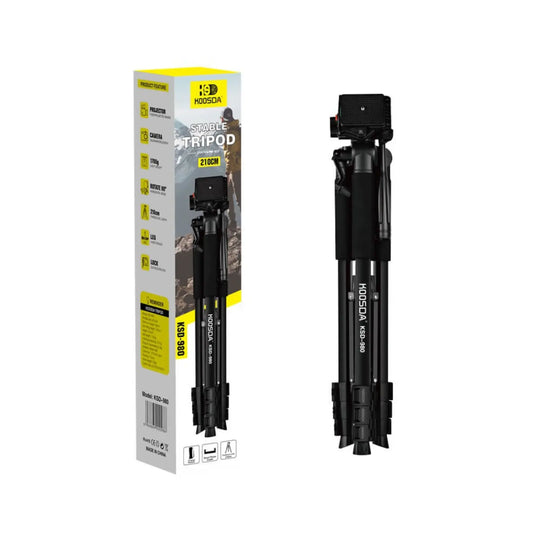 חצובה מקצועית למצלמה ולסמארטפון KOOSDA KSD-980 - גובה עד 210 ס"מ