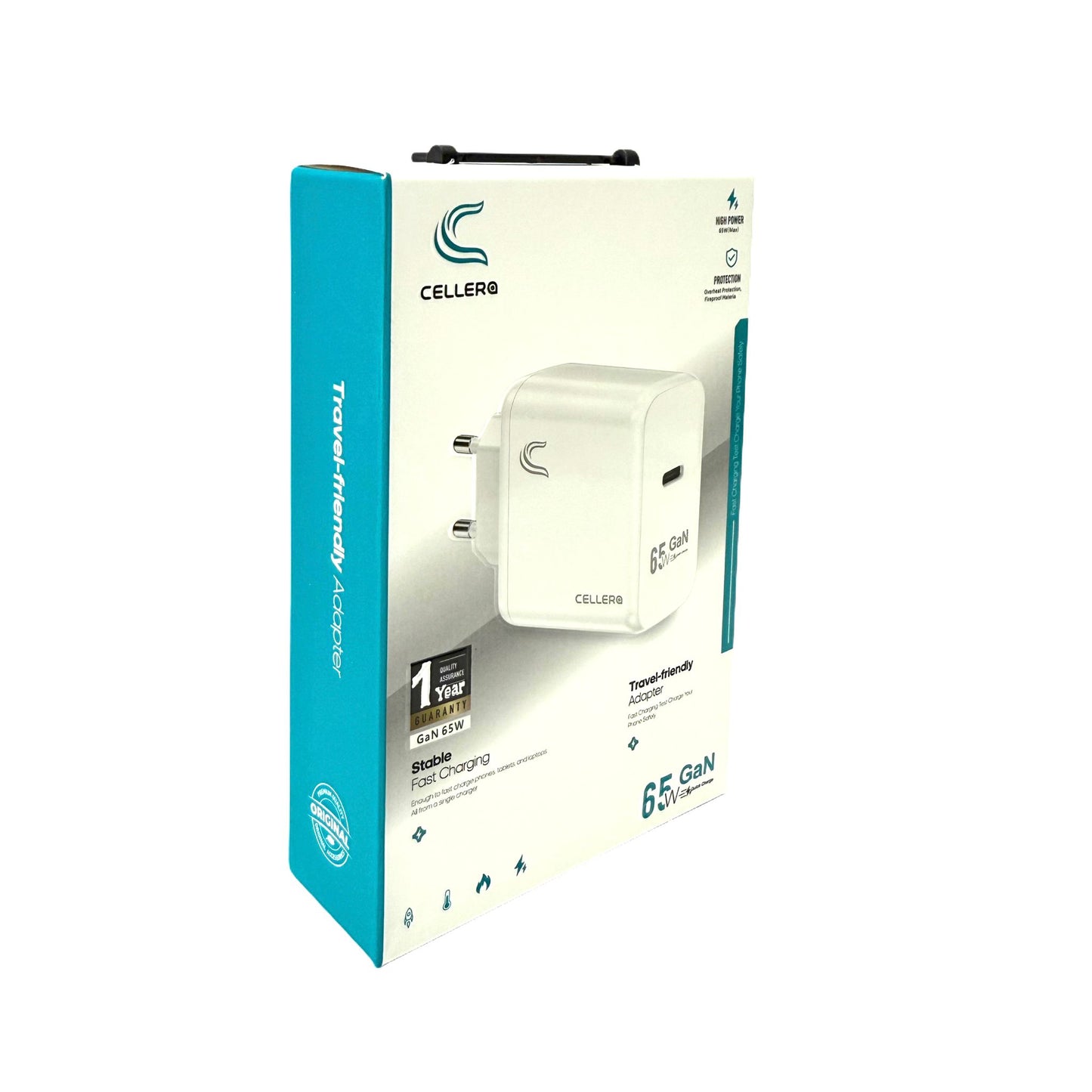 מטען קיר CELLERA GaN 65W PD