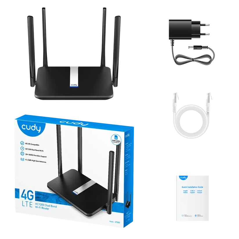 Cudy LT500 3.0 – ראוטר 4G AC1200 עם Wi-Fi 5